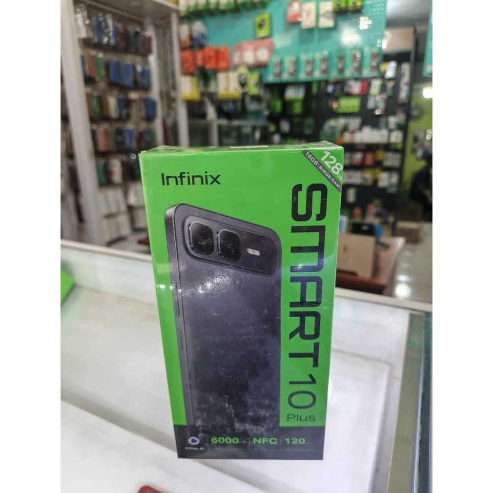 Infinix Smart 10 Plus 8/128GB - Up to 16GB Extended RAM - 6.67 inch 120Hz HD+ - T7250 - 6000 mAh NEW