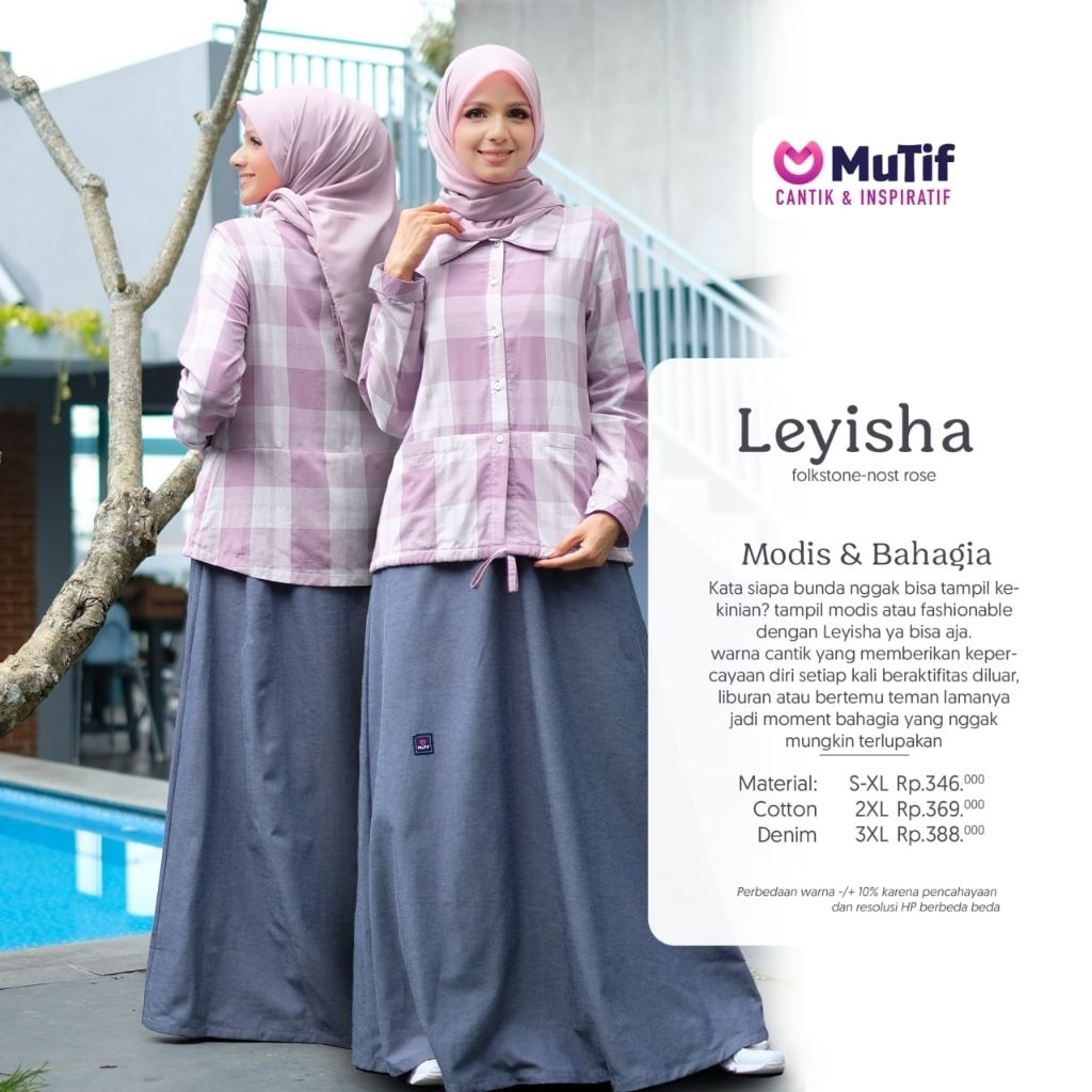 GAMIS MUTIF LEYISHA FOLKSTONE-NOST ROSE TERBARU
