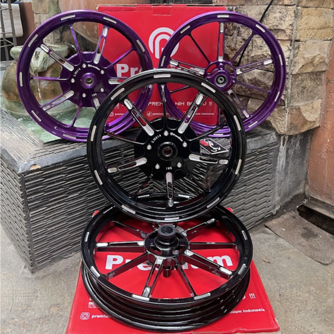 Velg PREMIUM P10  MIO SPORTY / MIO SMILE / MIO J / MIO SOUL LAMA / MIO GT 115 / FINO 115 Hitam Ungu