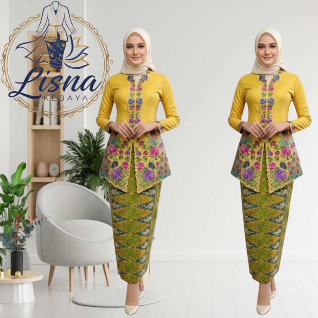 Setelan Kebaya Encim Kebaya Encim Dewasa Kebaya Jumbo Encim Motip Merak Harga Ada Dua varian