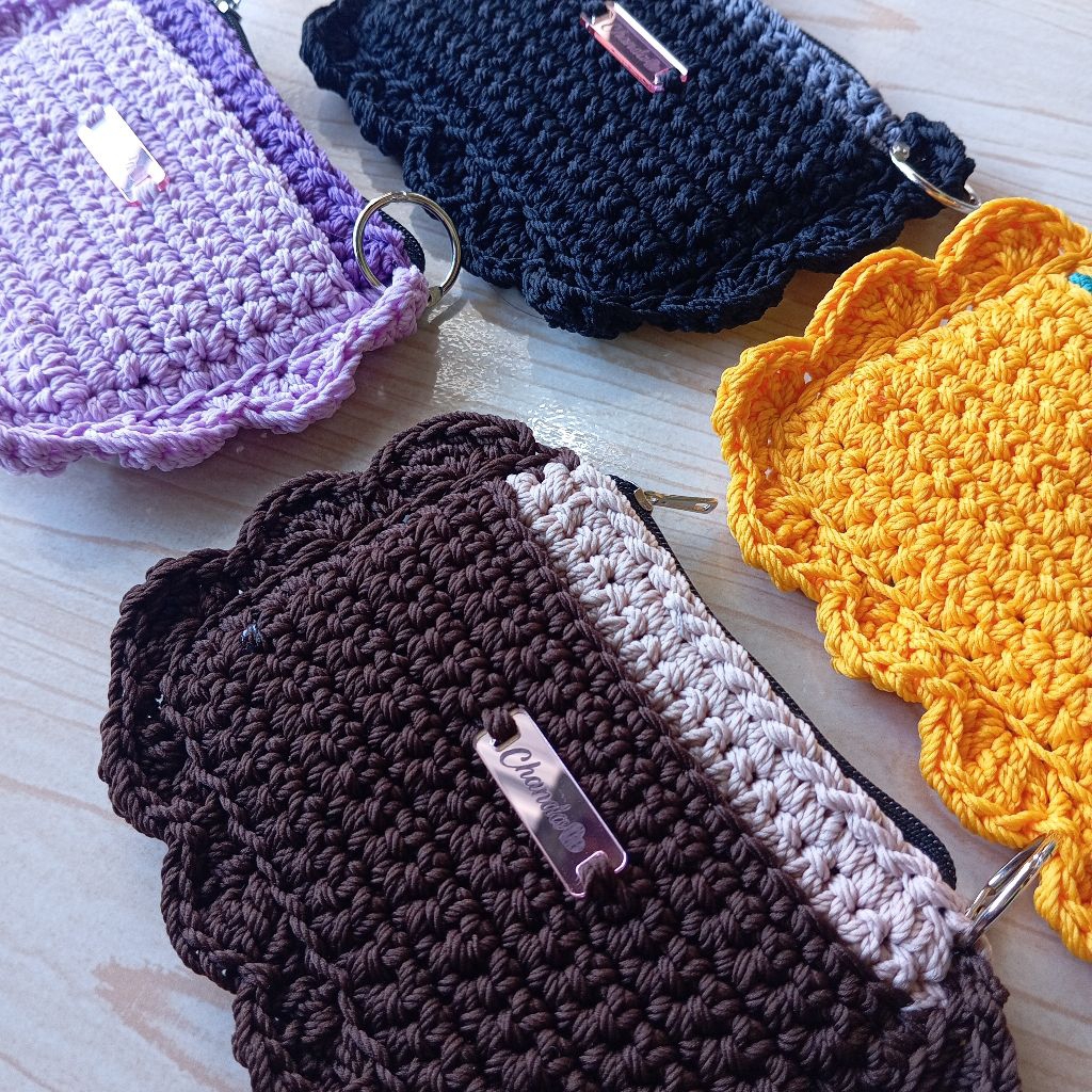 dompet koin dompet kartu dompet rajut handmade Chanda rajut