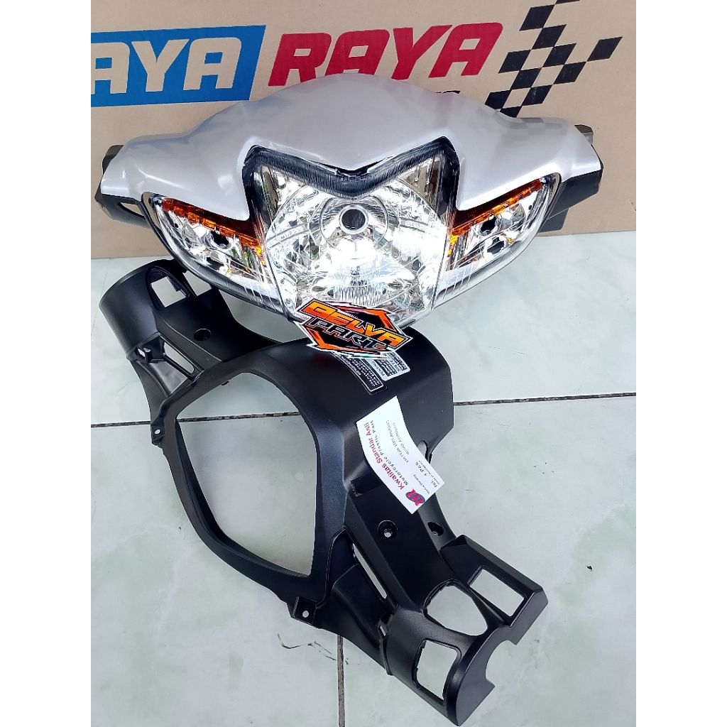 BATOK TOTOK DEPAN BELAKANG PLUS REFLEKTOR REVO FI ABSOLUTE 110 2009-2014 WARNA SILVER