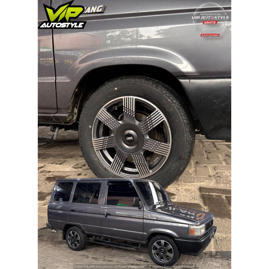 Velg Racing Hsr FE TRANSPORTER Ring 15 Di Pasang Mobil Kijang - Hsr Wheel Vip Autostyle