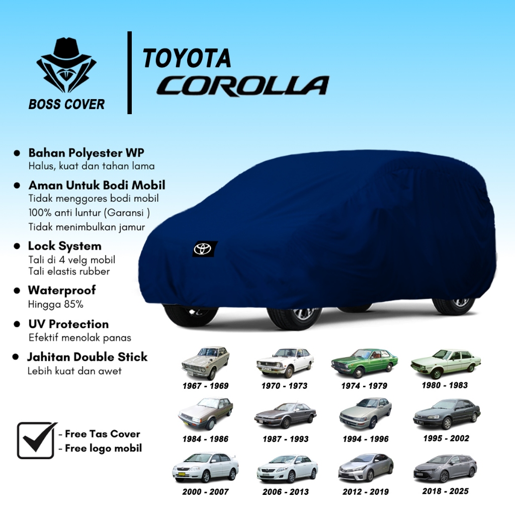 Boss Cover - Sarung Mobil Sedan Toyota Corolla