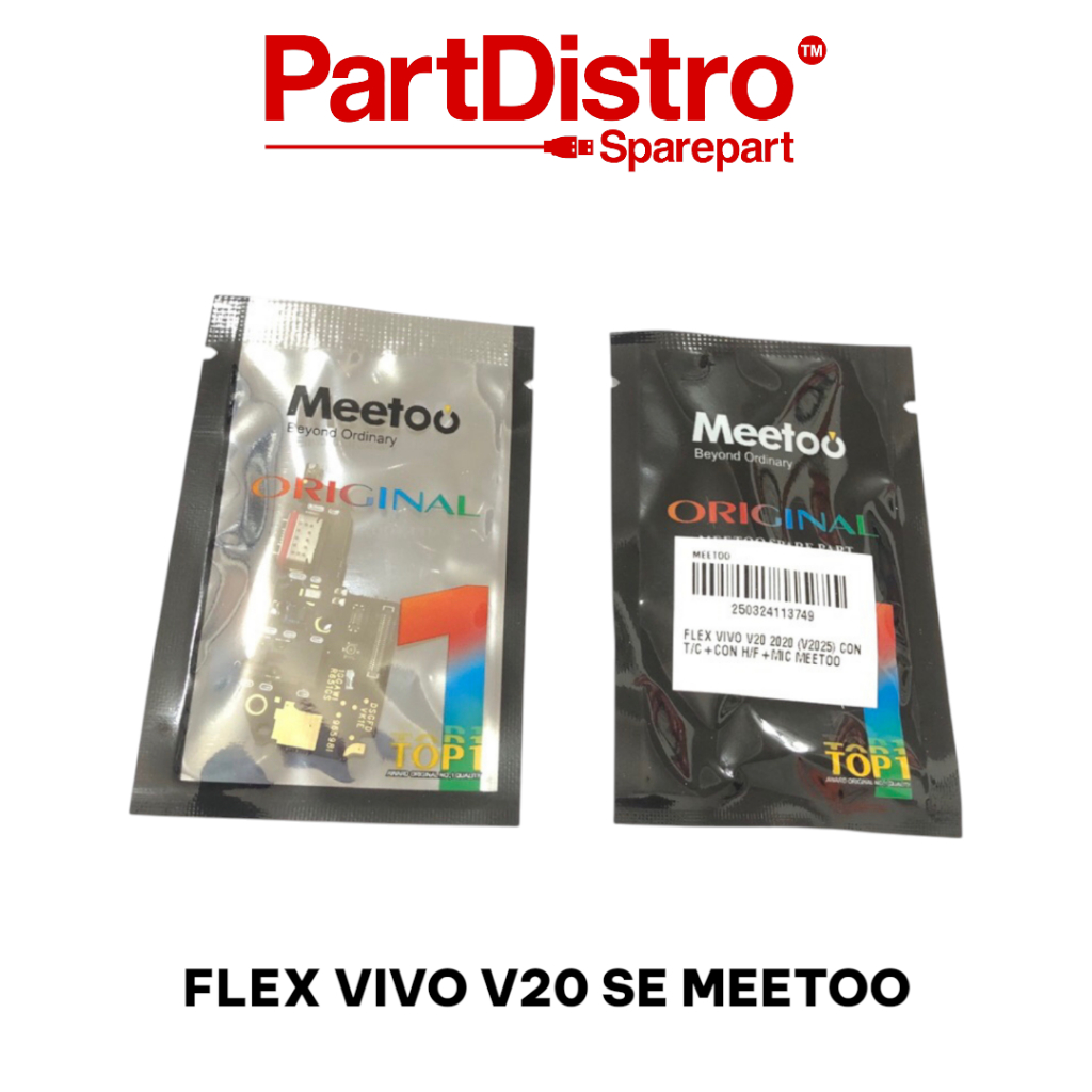 FLEXIBLE BOARD CONNECTOR CHARGER VIVO V20 SE  / PCB KONEKTOR CAS VIVO V20 SE - ORI+IC MEETOO