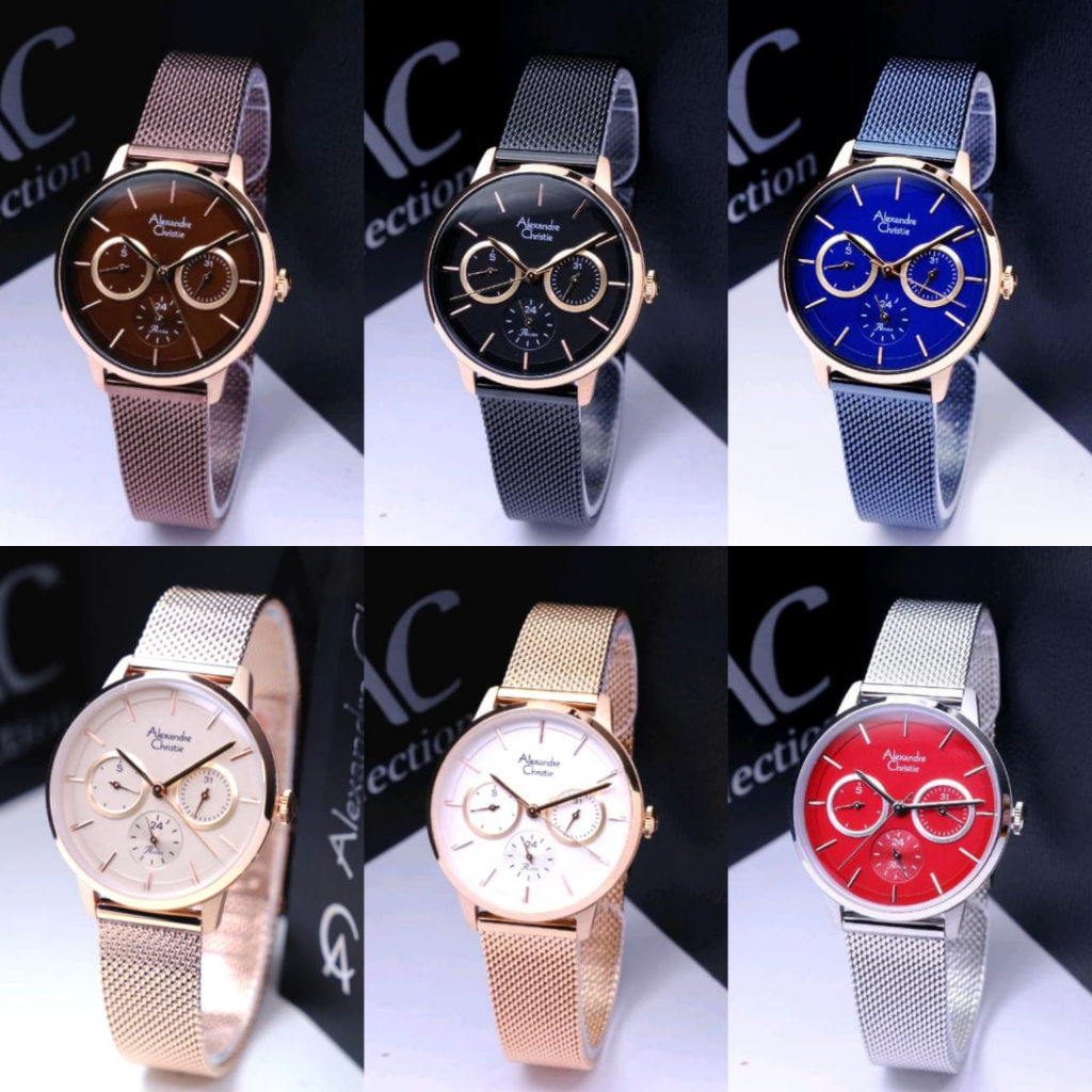 JAM TANGAN WANITA ALEXANDRE CHRISTIE AC 2916 AC2916 / AC2682 ROSEGOLD ORIGINAL