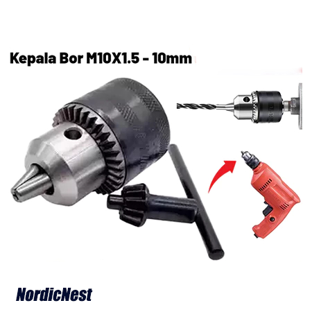 [COD] M10x1.5 Diameter Kepala Bor / 10mm Ubah Gerinda Jadi Bor / Untuk Gerinda Tangan / Chuck Angle 