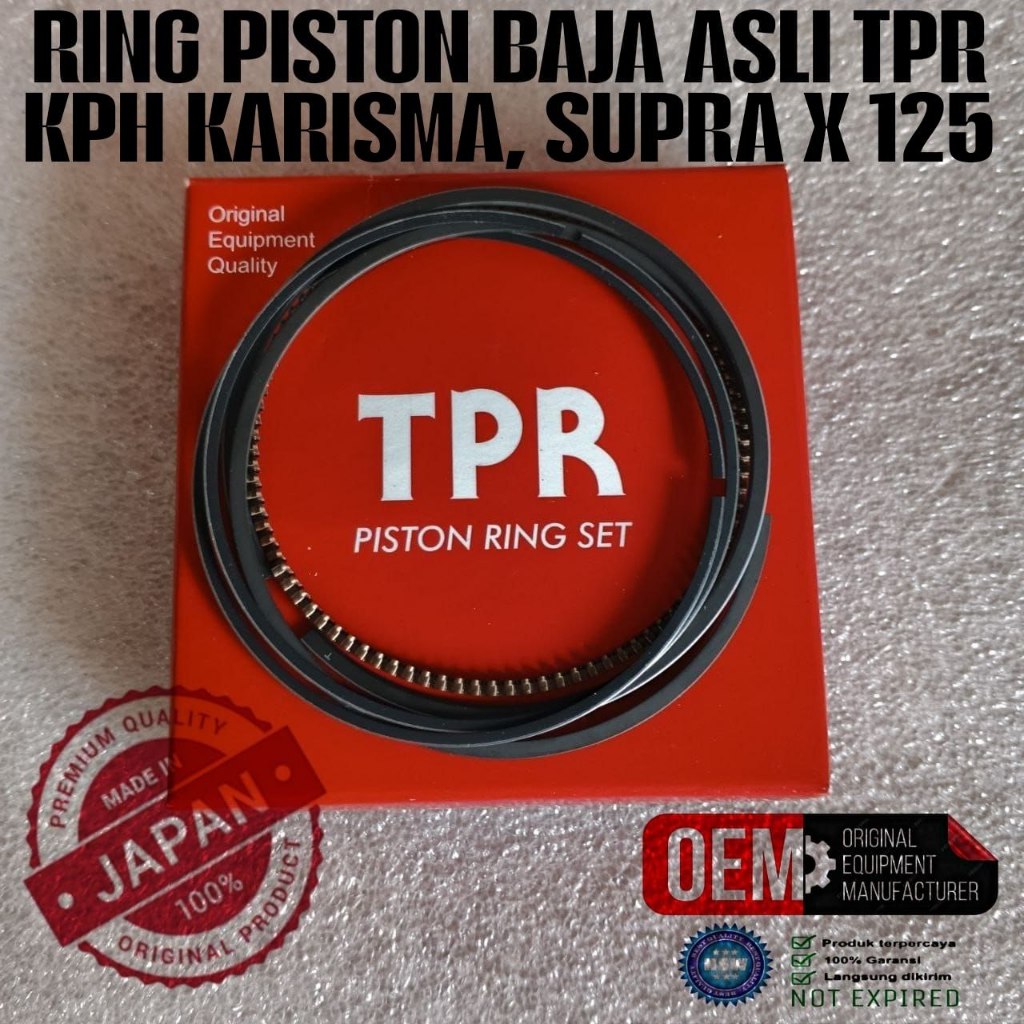 RING PISTON TPR KPH KARISMA, SUPRA X 125 OEM ORIGINAL JAPAN HONDA