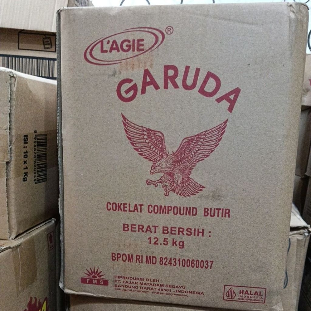 meses coklat Garuda 1dus 12.5kg/dus