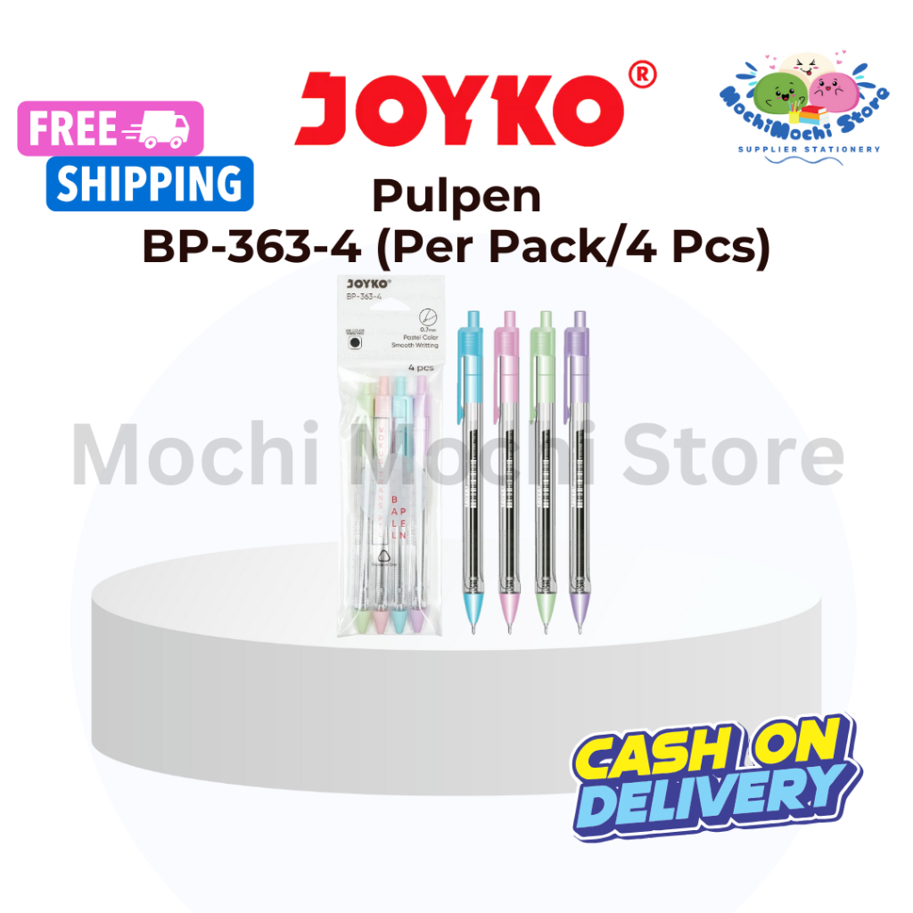 Pulpen Joyko BP-363 | Pulpen Joyko  0.7mm | Ball Pen Pulpen Pena Joyko BP-363 Vokus Trans PTL | Ball