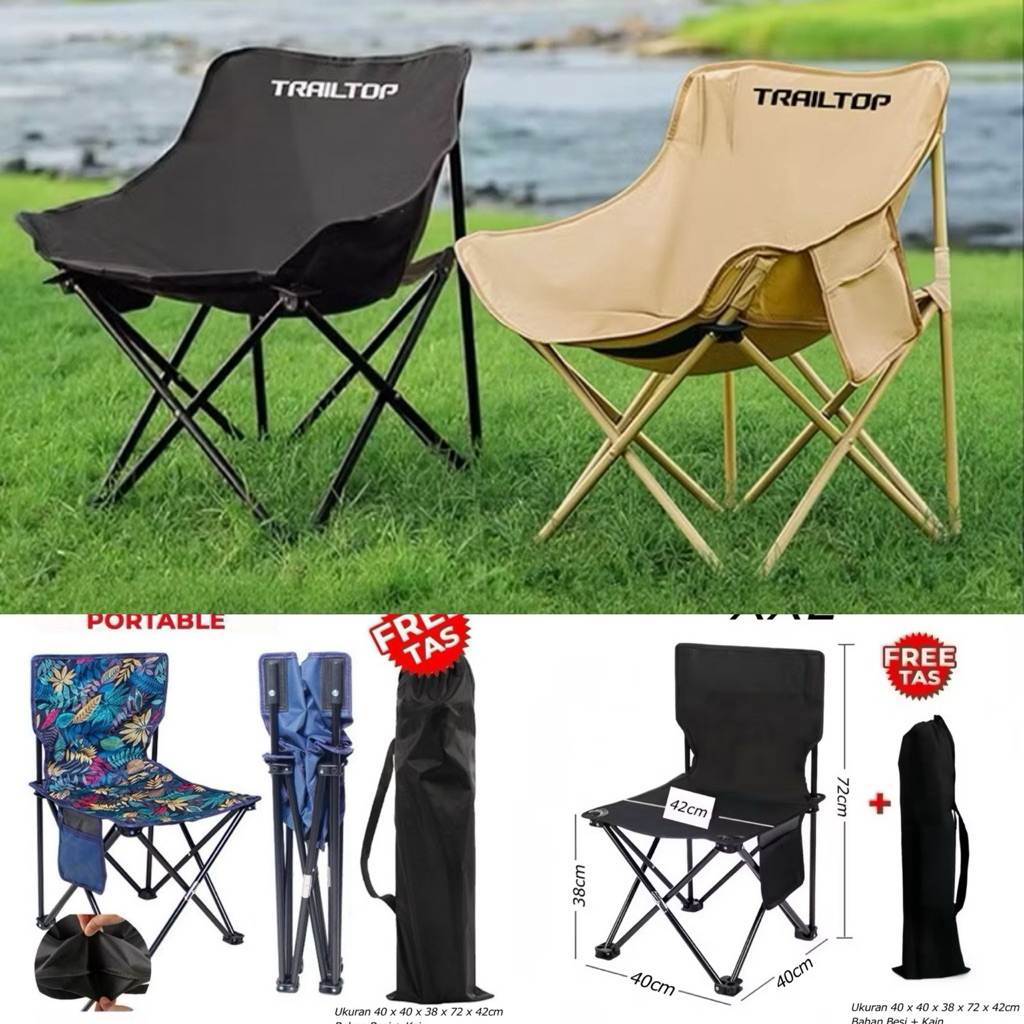 KURSI LIPAT BULAT || KURSI LIPAT XXL || KURSI LIPAT XL || KURSI LIPAT OUTDOOR PORTABLE || KURSI LIPA