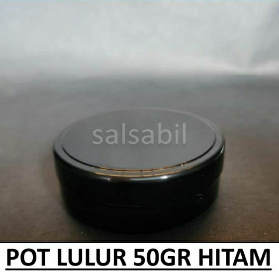 Pot Lulur 50gram Hitam