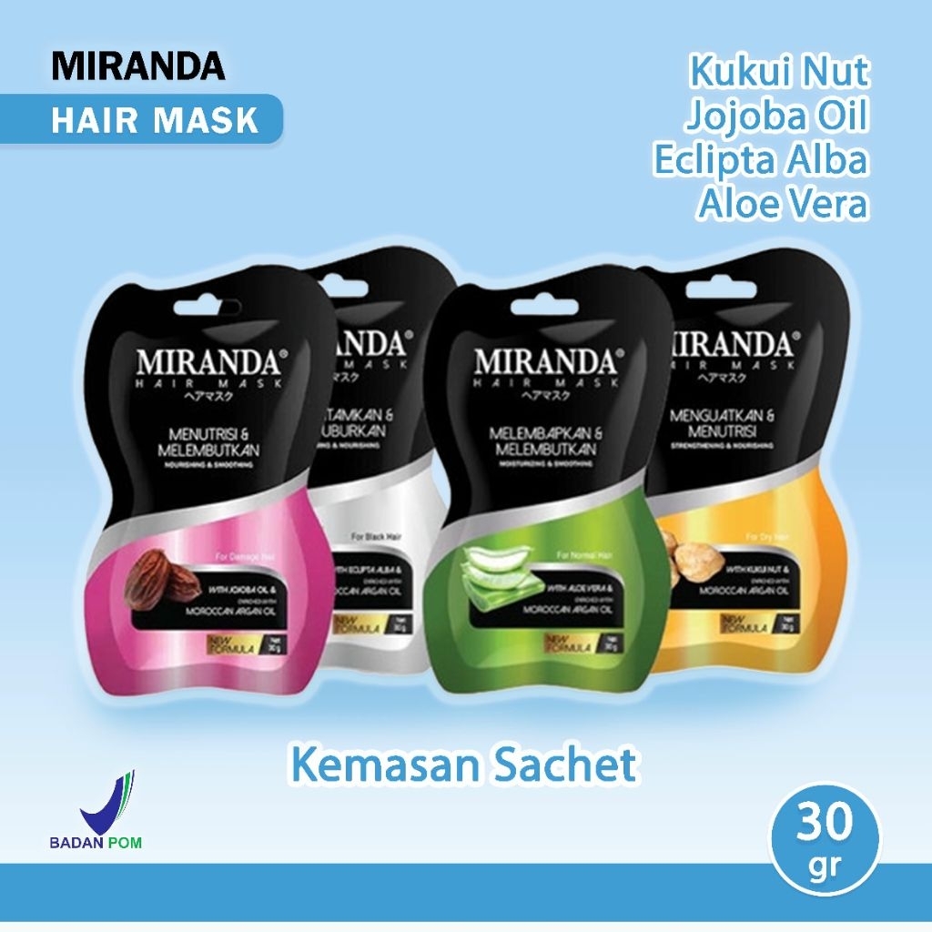 PEWARNA RAMBUT/MIRANDA HAIR MASK RAMBUT ALL VARIAN SACHET
