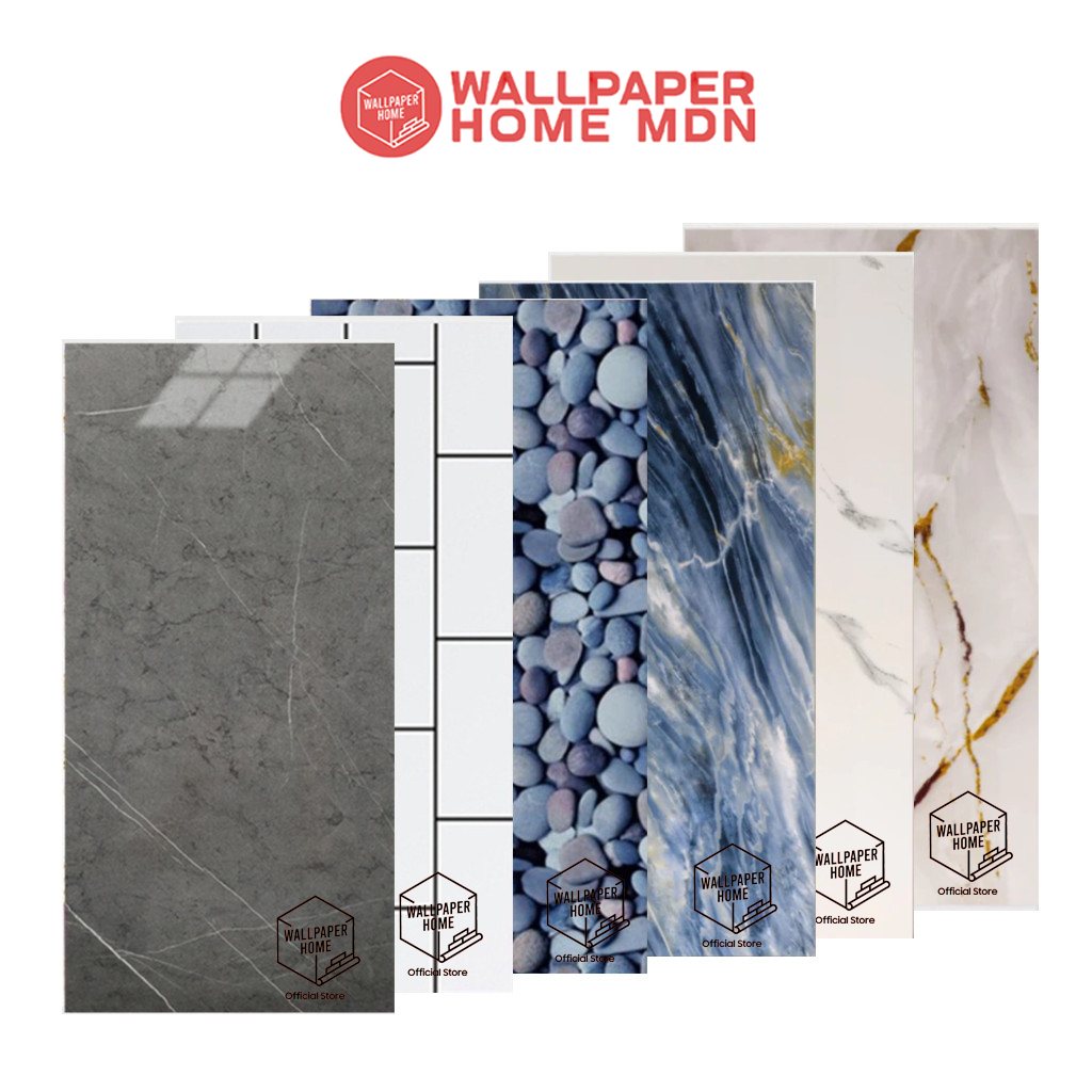 WALLPAPER HOME - Wallpaper Stiker Dinding Vinyl Marble / Wallpaper Marble Glossy Vinil Stiker Lantai