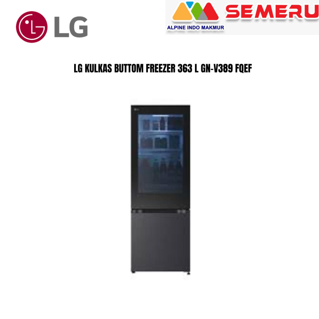 LG KULKAS BUTTOM FREEZER 363 L GN-V389 FQEF