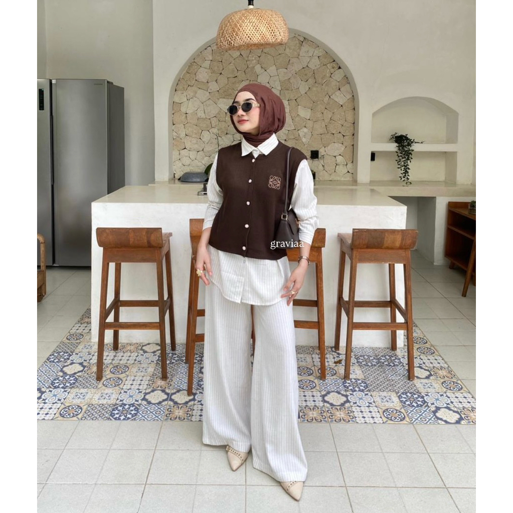 GRAVIAA - Alova Type | Knit Vest polo/loewe premium