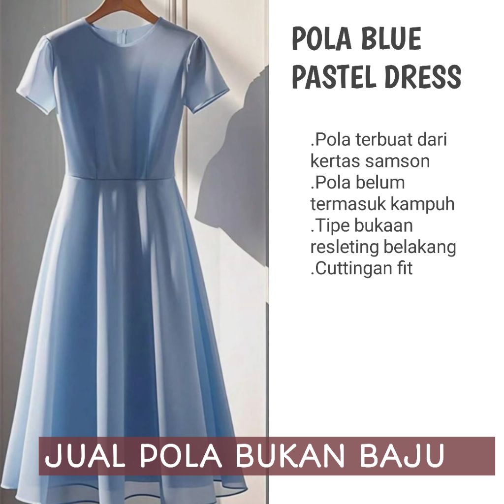 POLA DRESS INSTAN POLA BAJU SIMPLE UNTUK PESTA