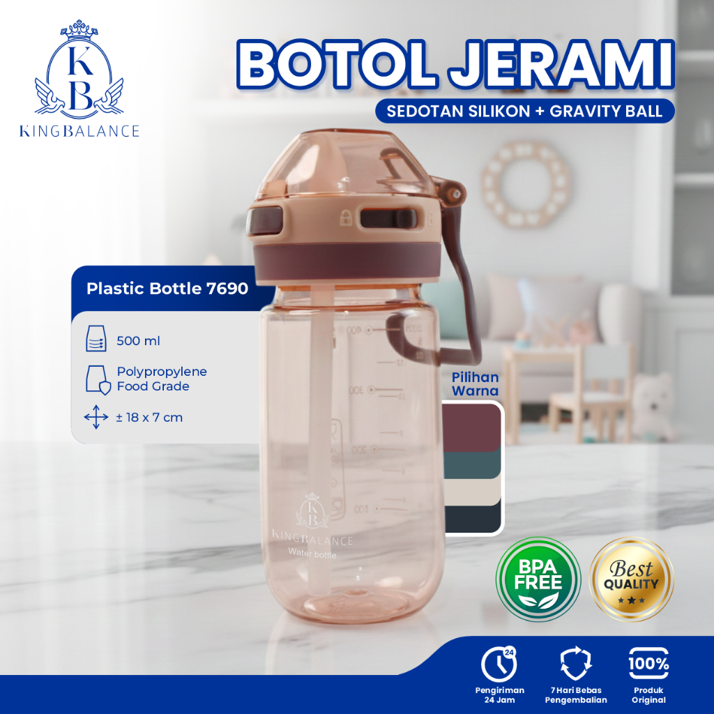 KING BALANCE BOTOL JERAMI ANAK BOTOL MINUM ANAK SEKOLAH TEMPAT MINUM ANAK