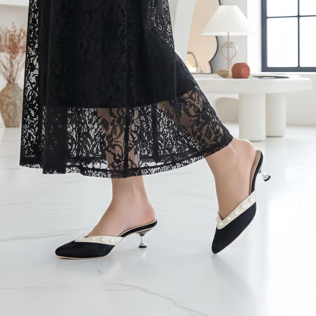 Macasaly - Sandal Heels Wanita 5cm /  Sandal Wisuda Wanita