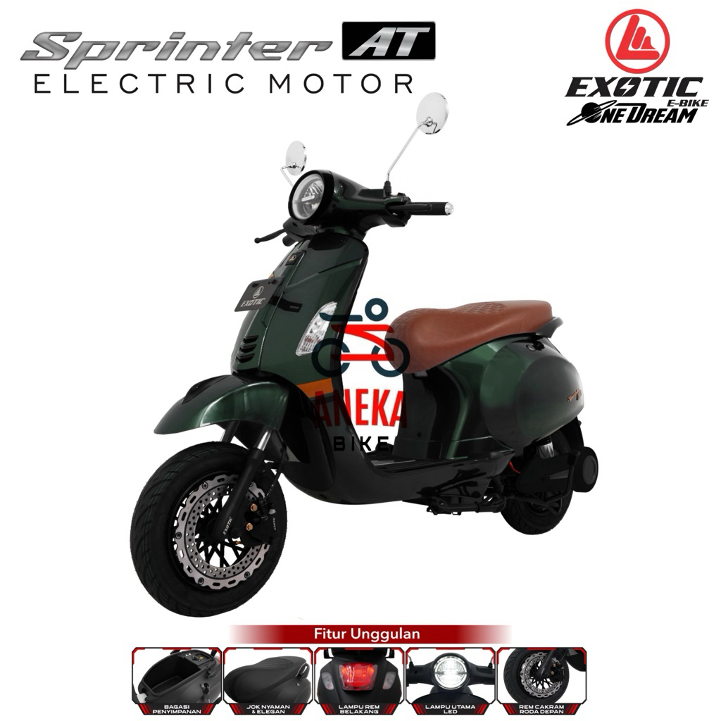 EXOTIC SPRINTER AT NEW MOTOR LISTRIK MODEL VESPA TERBARU DARI EXOTIC