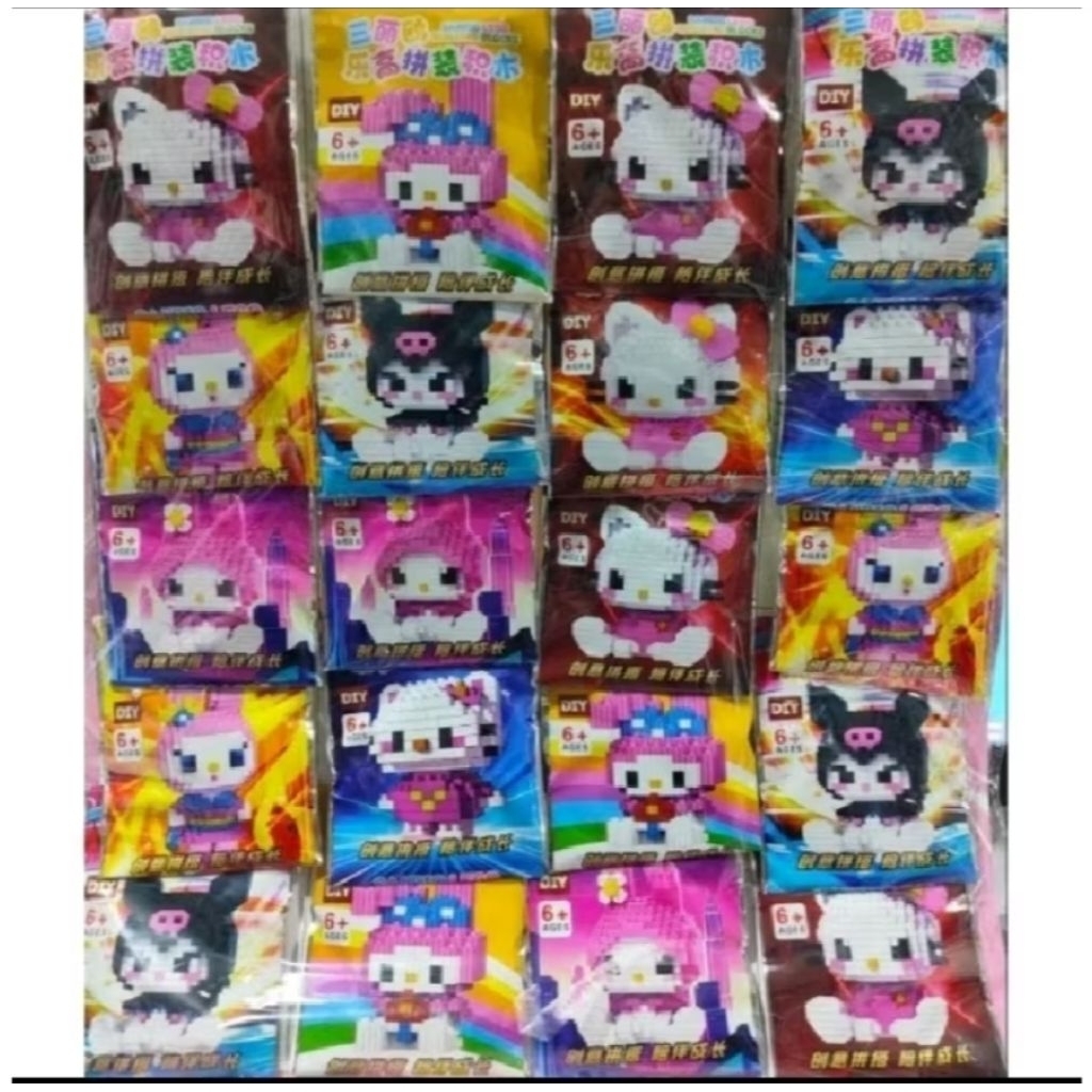 RK48 Lego sanrio mainan sanrio lego anak mainan anak perempuan mainan anak lucu DIY anak
