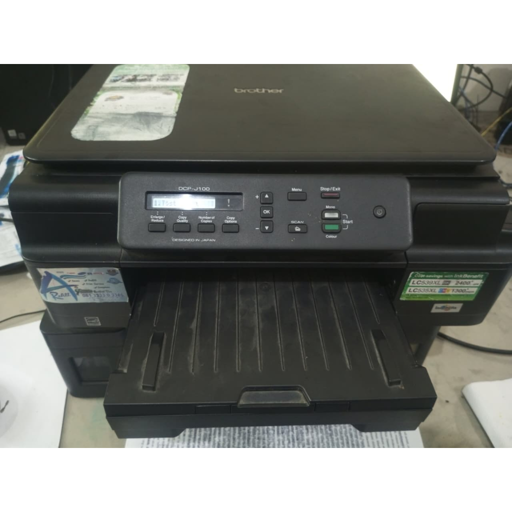 printer brother dcp j100 siap pakai (bekas barang 39)