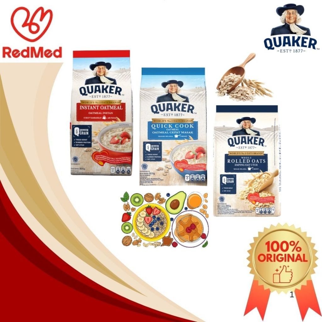 QUAKER OATMEAL 800GR