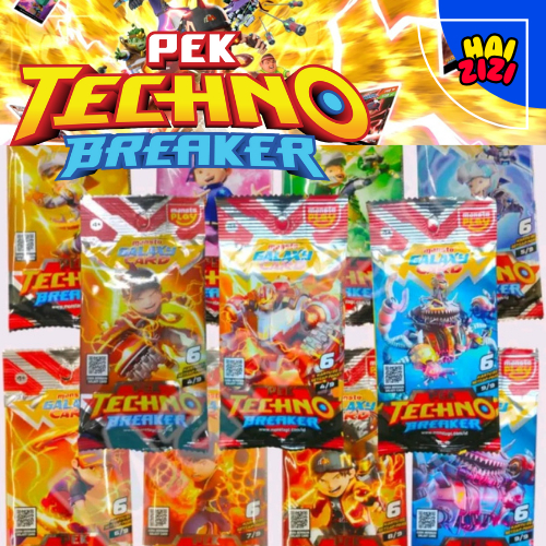 Kartu Boboiboy Galaxy Monsta Techno Breaker Mecha Gentar SR
