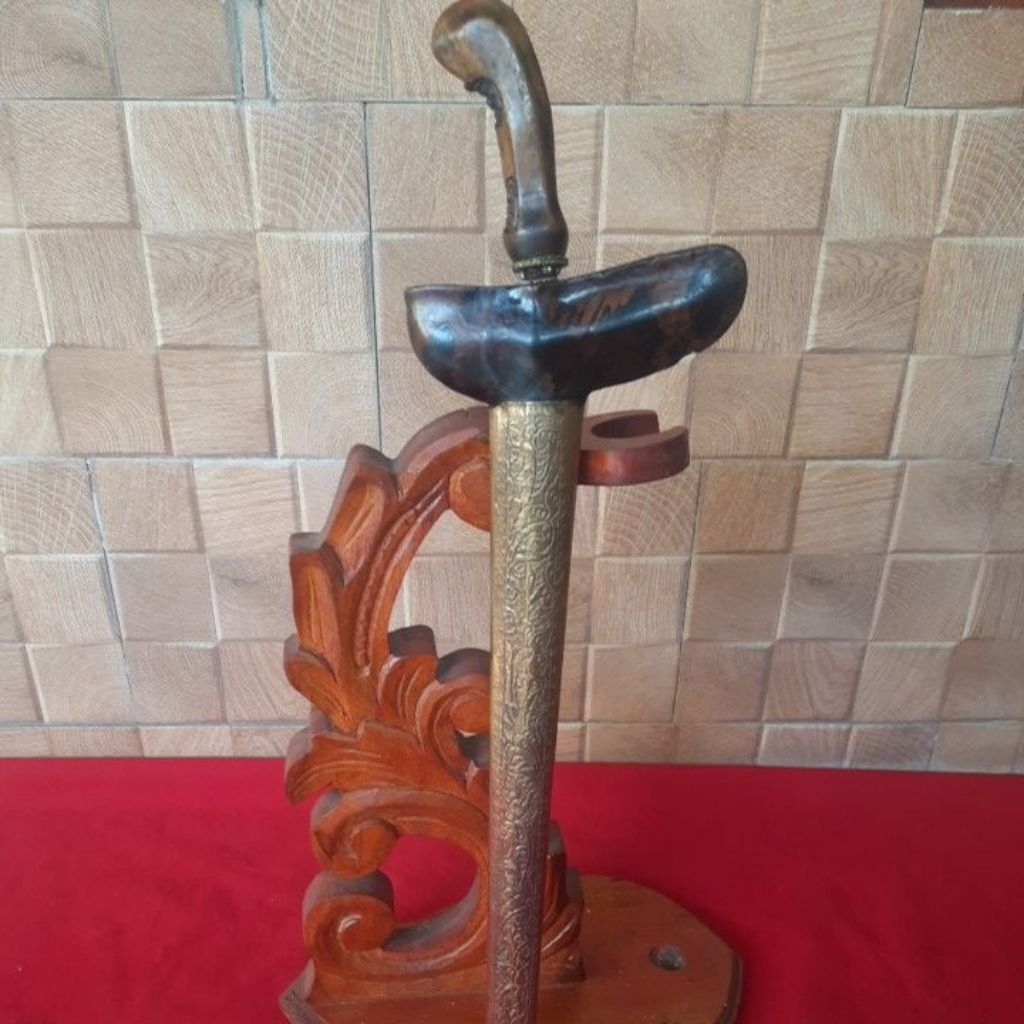 Keris Patrem Kyai Panimbal Luk 9 Sepuh Pamor Wahyu Tumurun