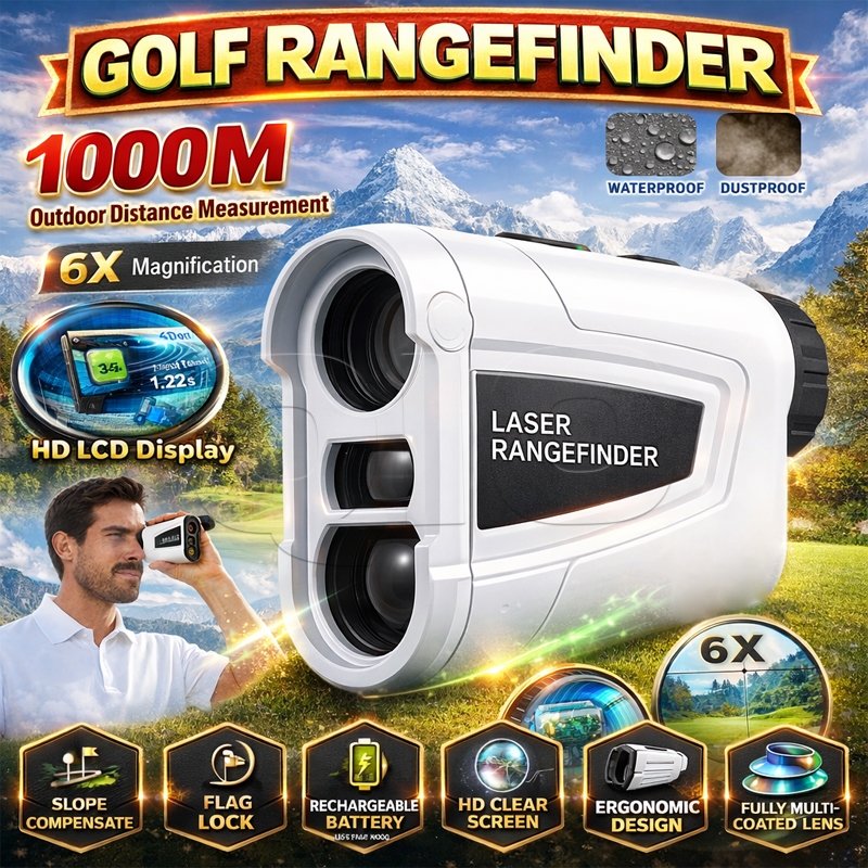 Golf Hunting Binocular Rangefinder 1000m Golf Hunting Binocular Rangefinder Teleskop Teleskop Ukur J