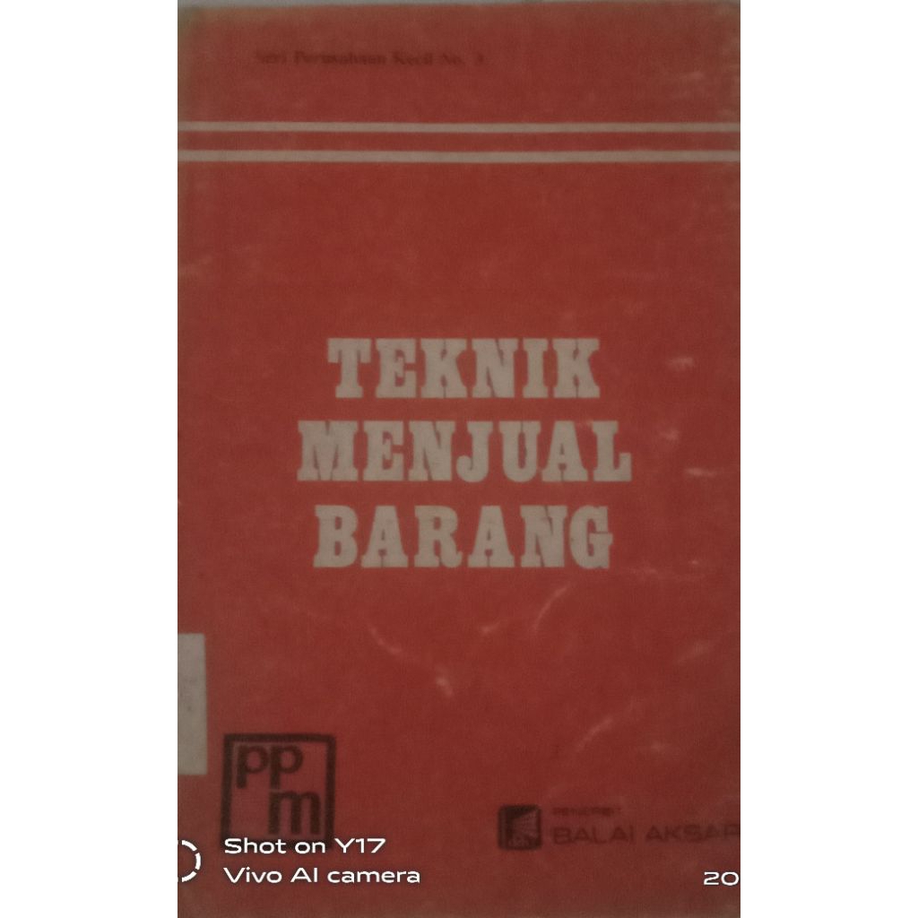 BUKU TEKNIK MENJUAL BARANG BEKAS ORIGINAL
