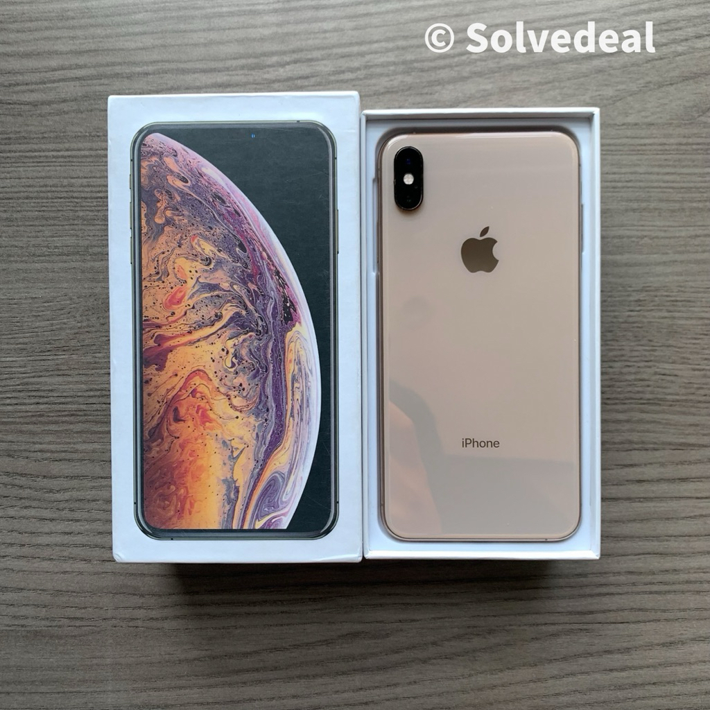 Apple Iphone XS Max 256GB Gold Layar Besar Mulus