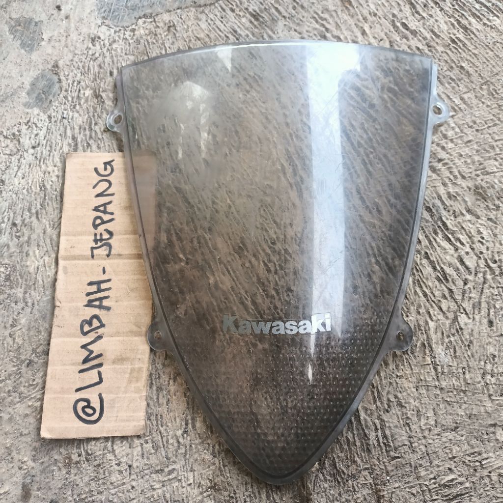 Visor kaca windshield winsil ninja 250r 250 karbu original second