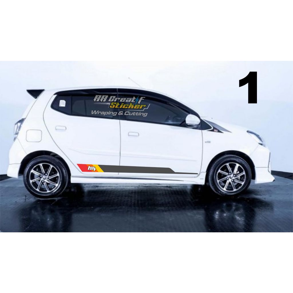 STICKER CUTTING MOBIL Toyota agya CUSTOM MINIMALIS