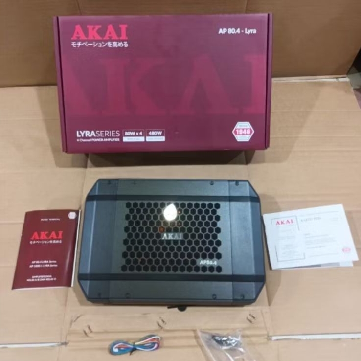 Power Amplifier  4 Channel Akai Lyra Series