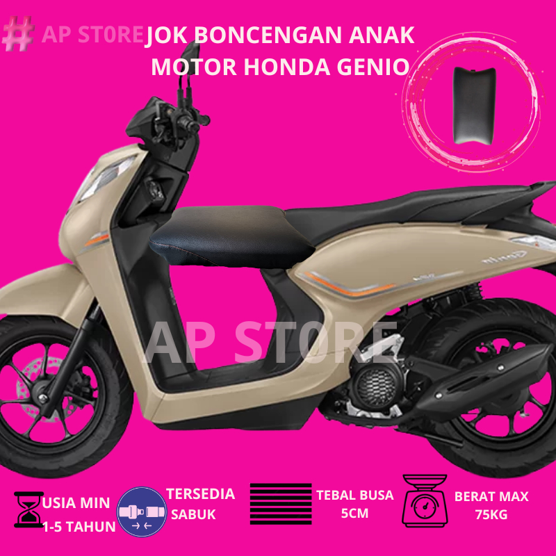 Jok Boncengan Anak Honda Genio Dudukan Anak Motor Honda Genio PREMIUM