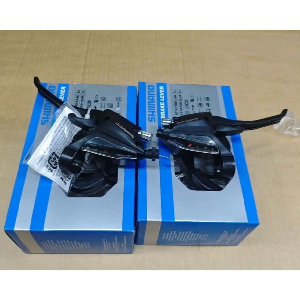 shifter handle rem sepeda mtb 3 x 7 speed shimano EF500
