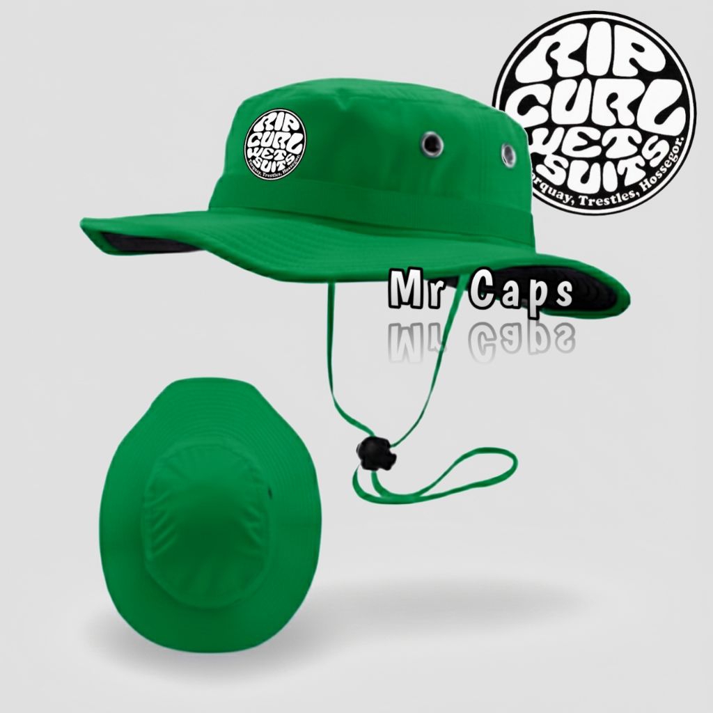 Topi Rimba Ripcurl / Topi Gunung Outdoor Adventure / Jungle Hiking Hat Surf Casual Uniseks Co