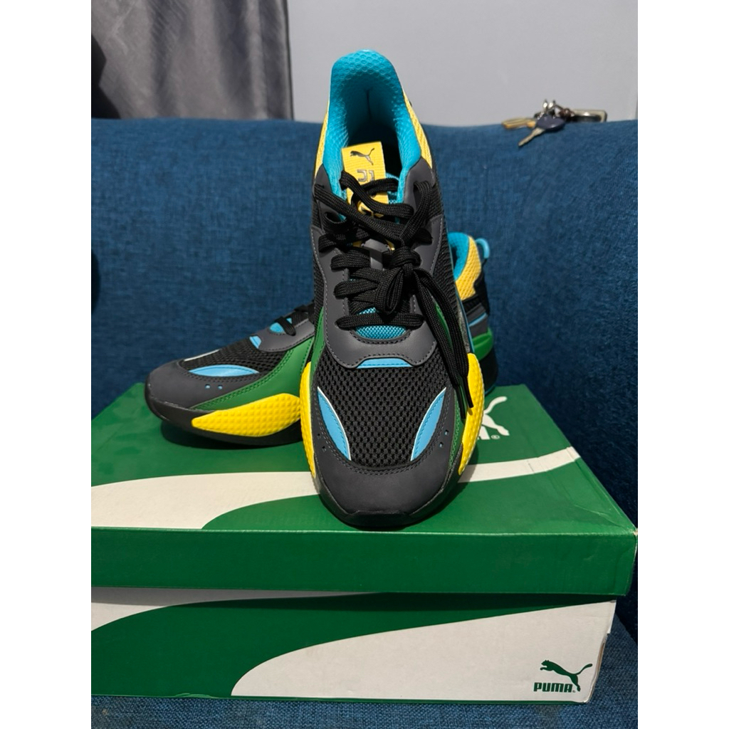 SEPATU PUMA RS-X TOYS PUMA Black-Archive Green