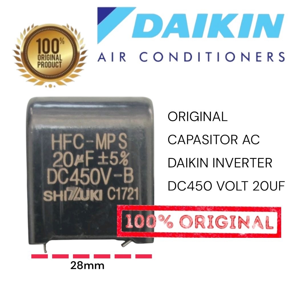 KAPASITOR DC 20UF 450V DAIKIN INVERTER/ KAPASITOR DC OUTDOR DAIKIN INVERTER