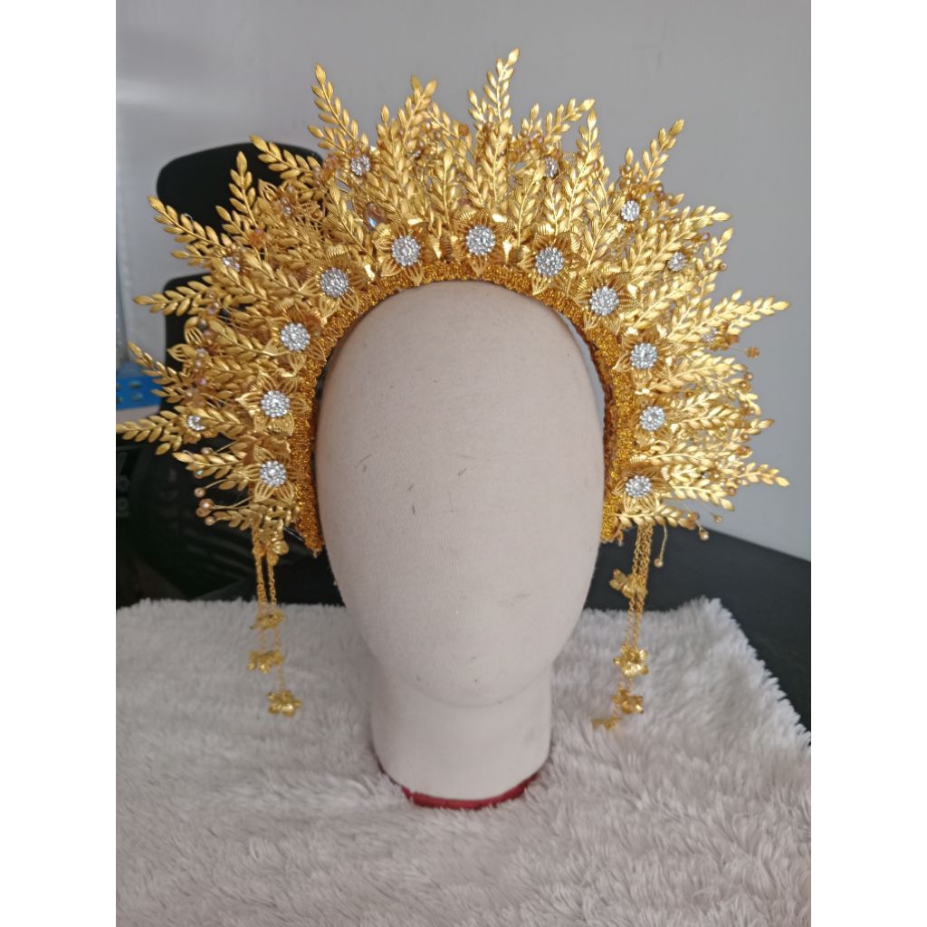 Suntiang modifikasi / mahkota sunting / mahkota adat gold