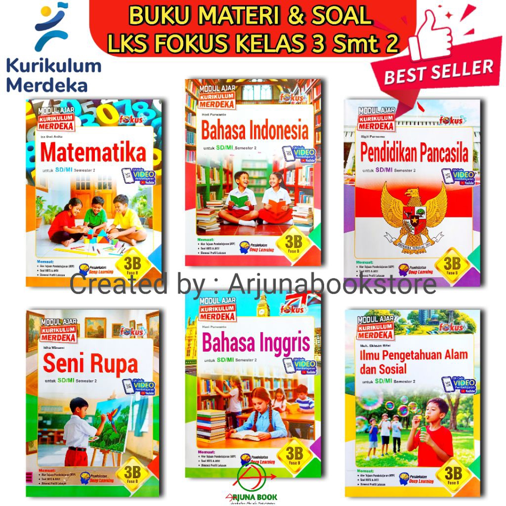 BUKU LKS FOKUS KELAS 3 SD/MI Semester 1 Dan 2 KURIKULUM MERDEKA