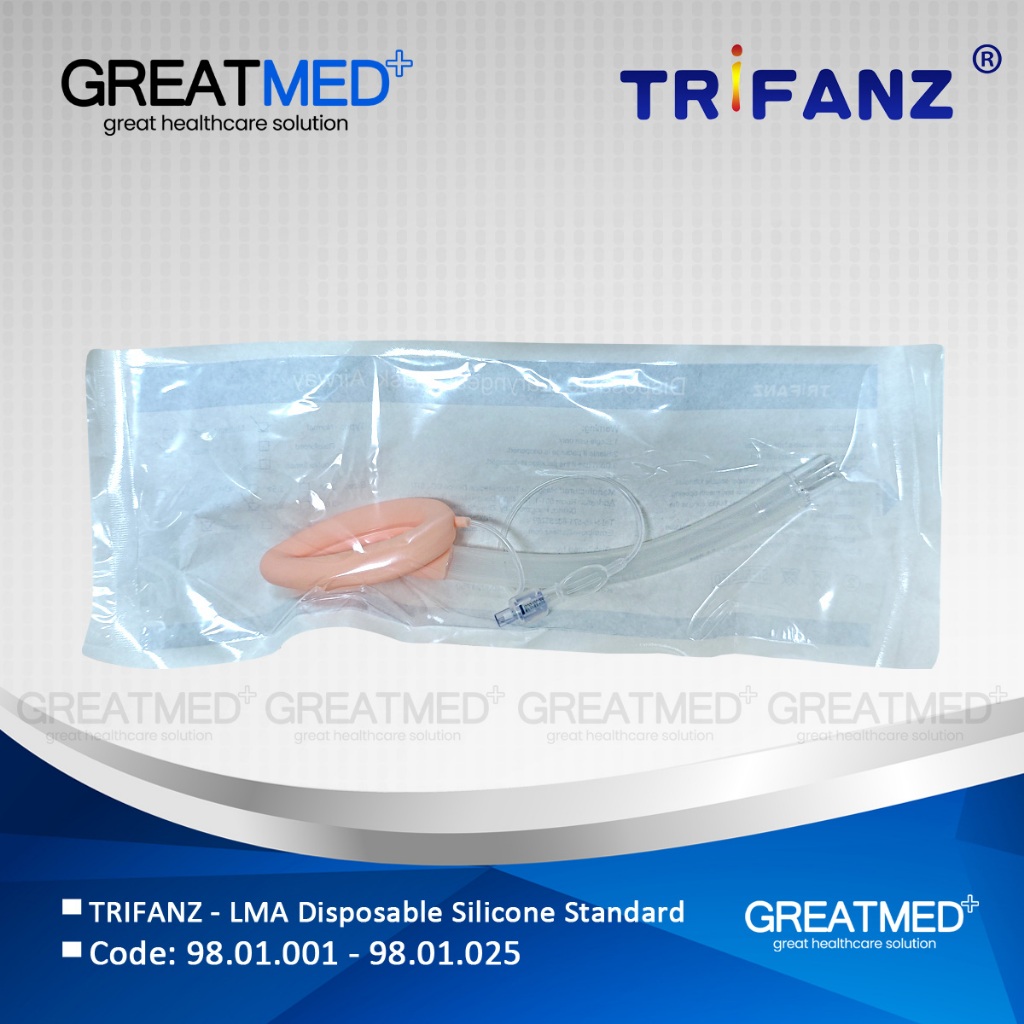 TRIFANZ - LMA Disposable Silicone Standard | Laryngeal Mask Airway | Bayi - Dewasa