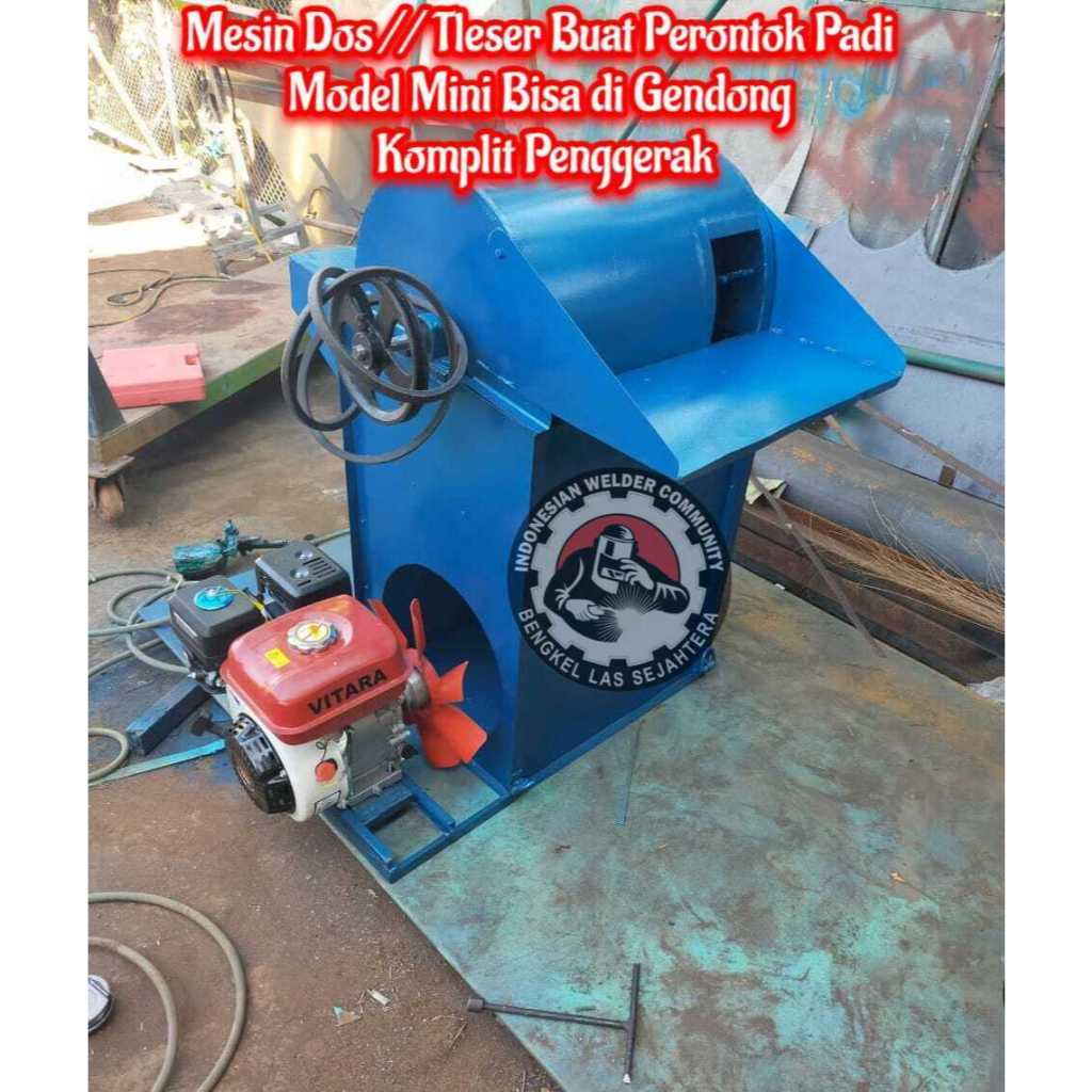 Mesin Dos // Tleser Buat Perontok Padi Model Mini Bisa di Gendong