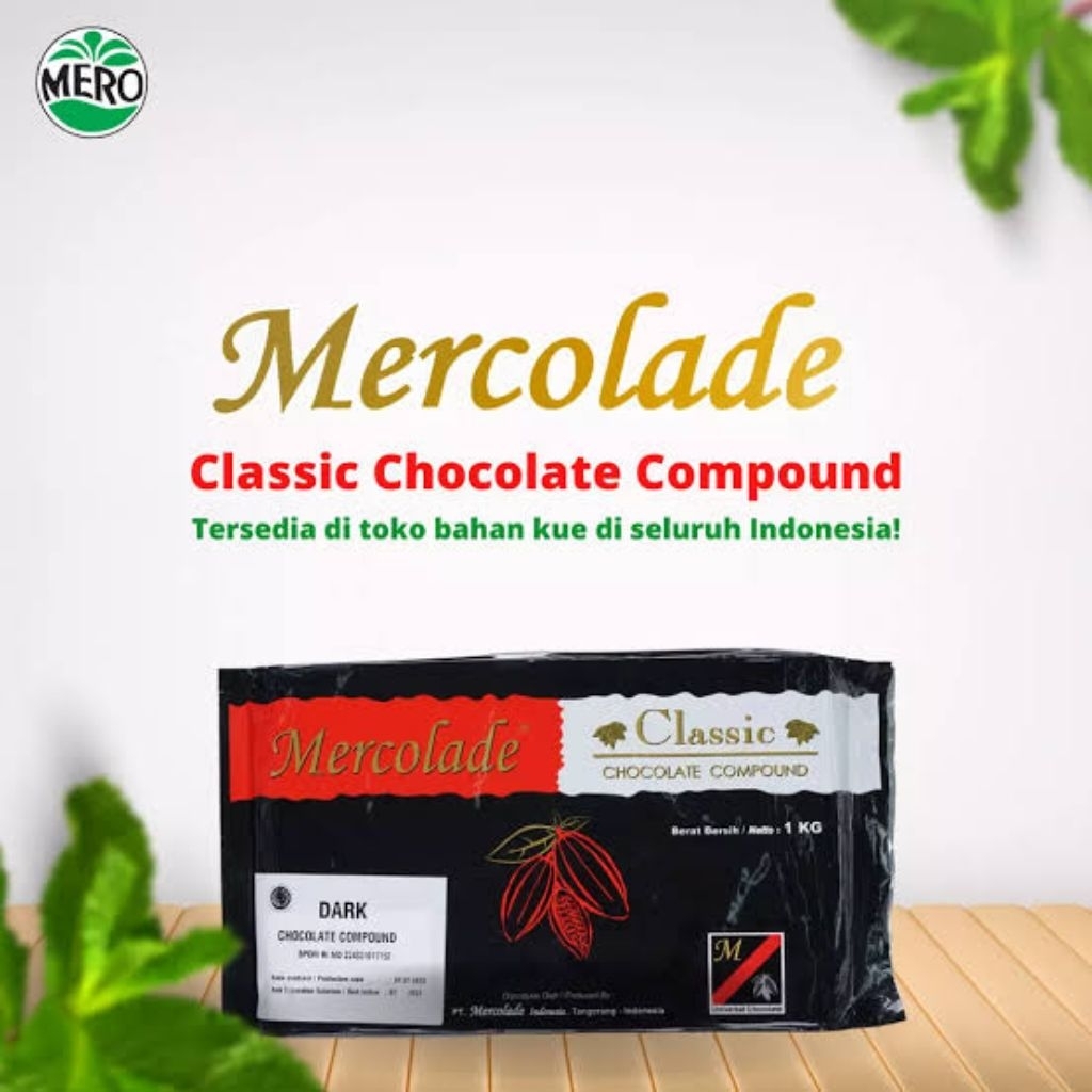 coklat dark classic, dark premium & white compound mercolade 1 kg