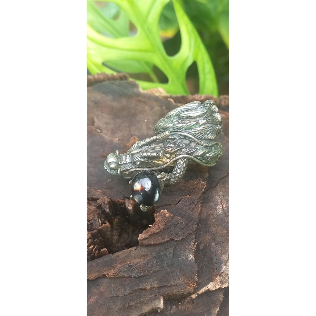 Cincin natural batu Yaman combong