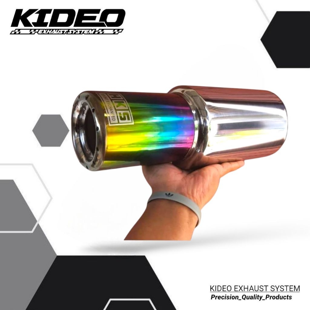 KNALPOT HKS FULL STAINLESS SUARA BASS ADEM / BASS ULEM