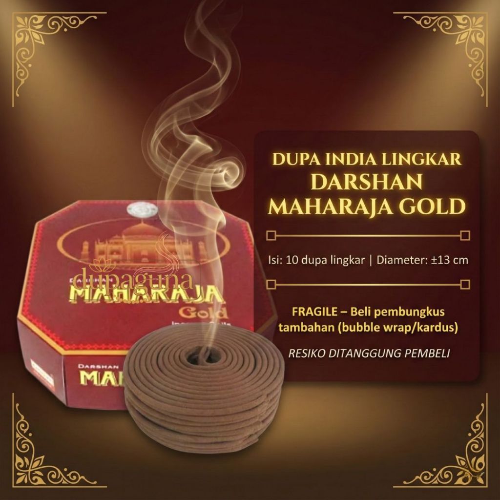 HIO DUPA INDIA LINGKAR DARSHAN MAHARAJA GOLD