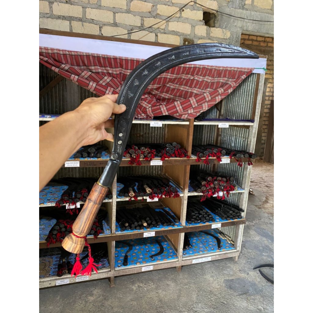 arit rumput asli Madura model bulu ayam60cm