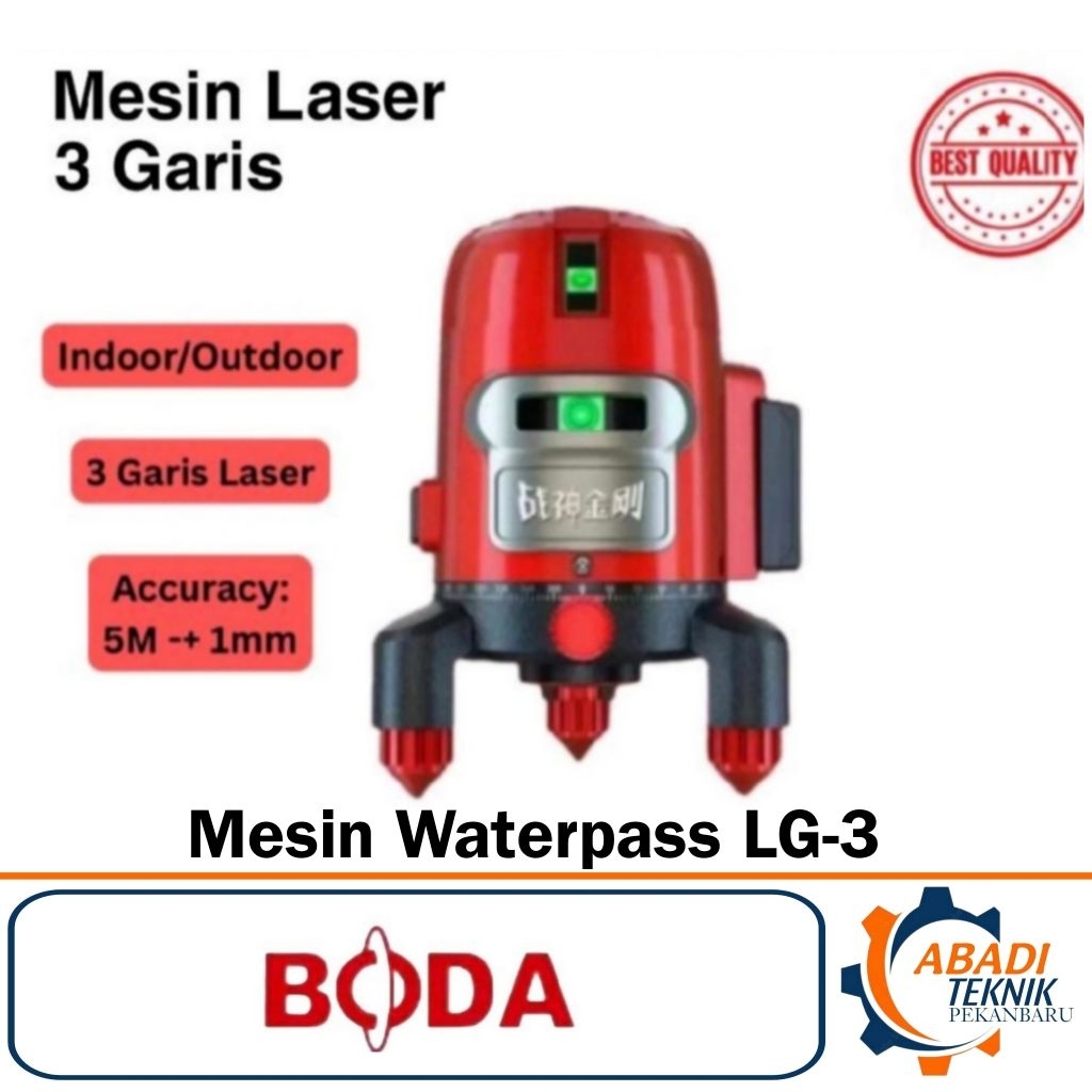 Meteran Laser 3 Garis Waterpass Magnet Laser Level Levelling 3 Line Bangunan Laser Keramik Waterpas 